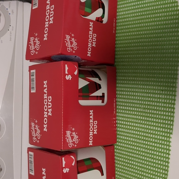 Holiday Monogram Cup *J only* New - Picture 1 of 6